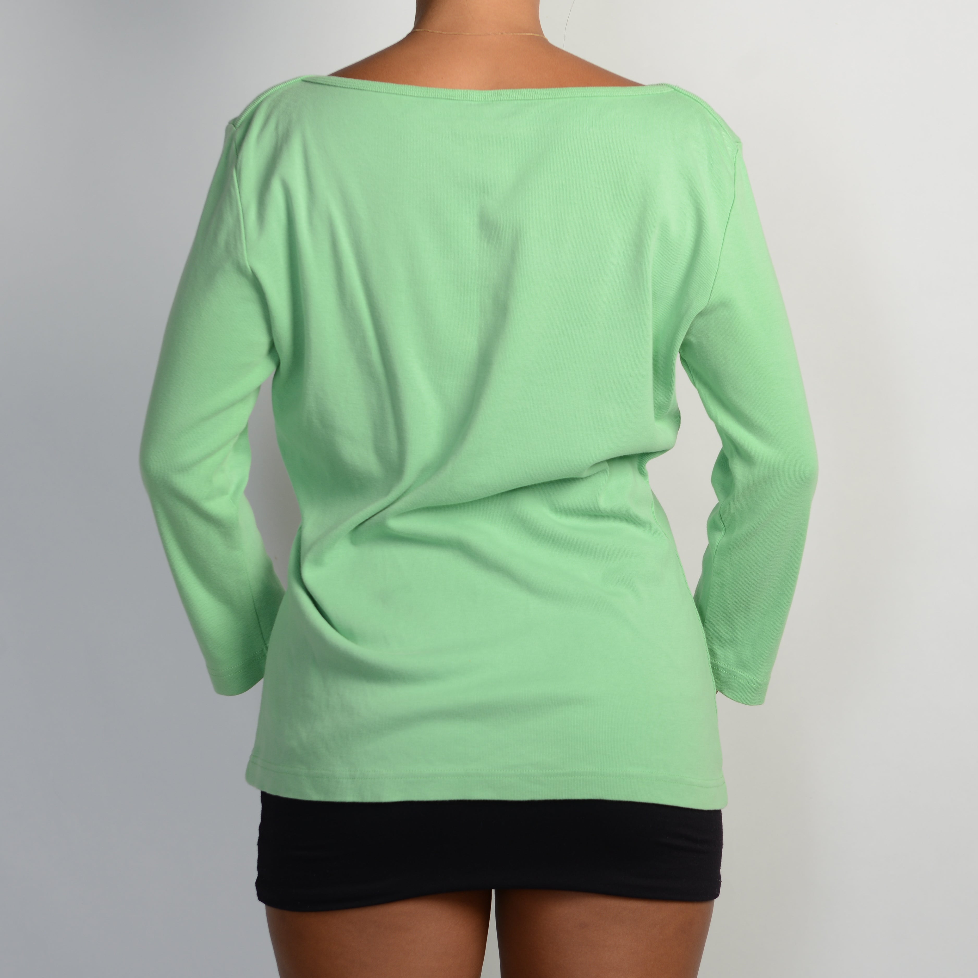 GREEN LONG SLEEVE TOP