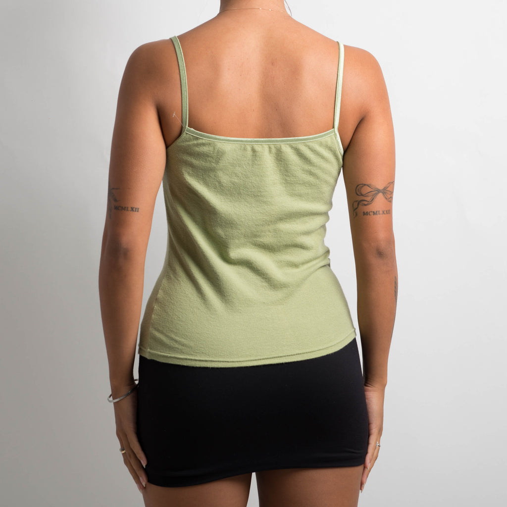 GREEN LACE CAMISOLE
