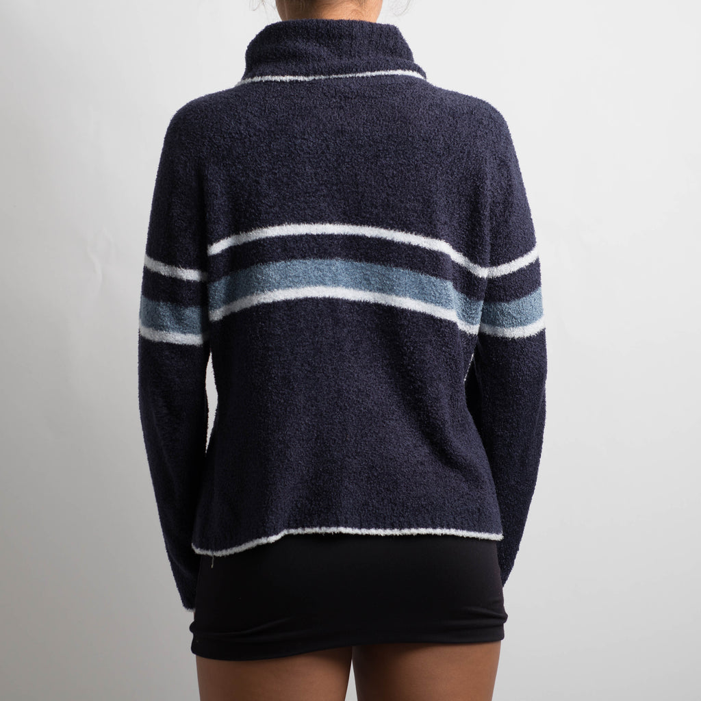 NAVY CHENILLE SWEATER