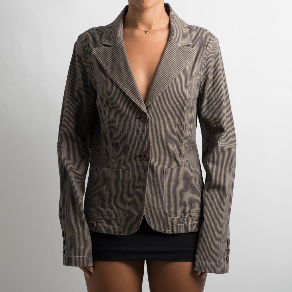 PINSTRIPE COTTON BLAZER
