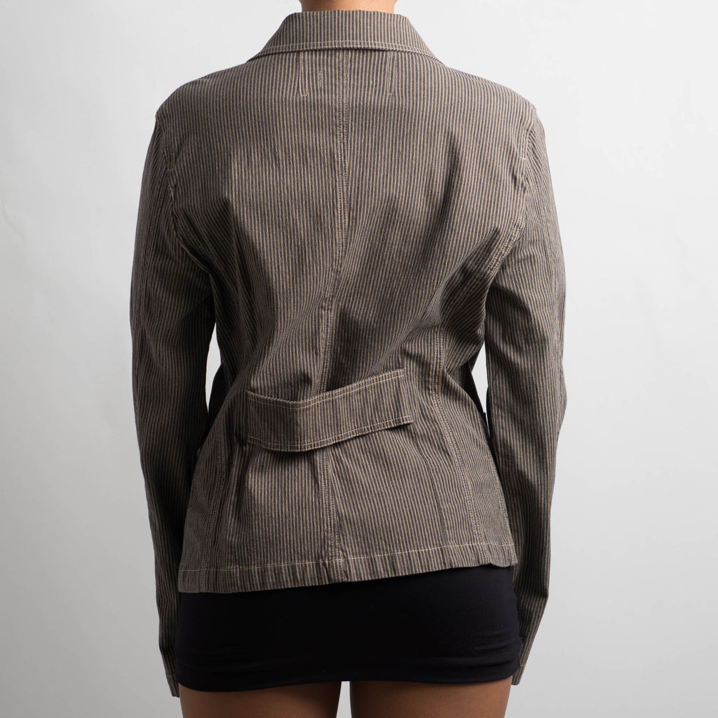PINSTRIPE COTTON BLAZER