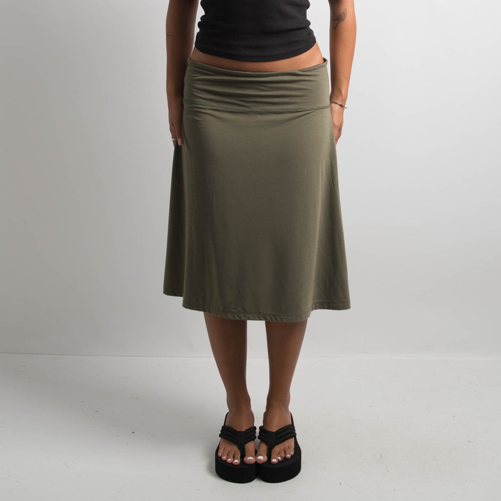 SOFT REVERSIBLE MIDI SKIRT