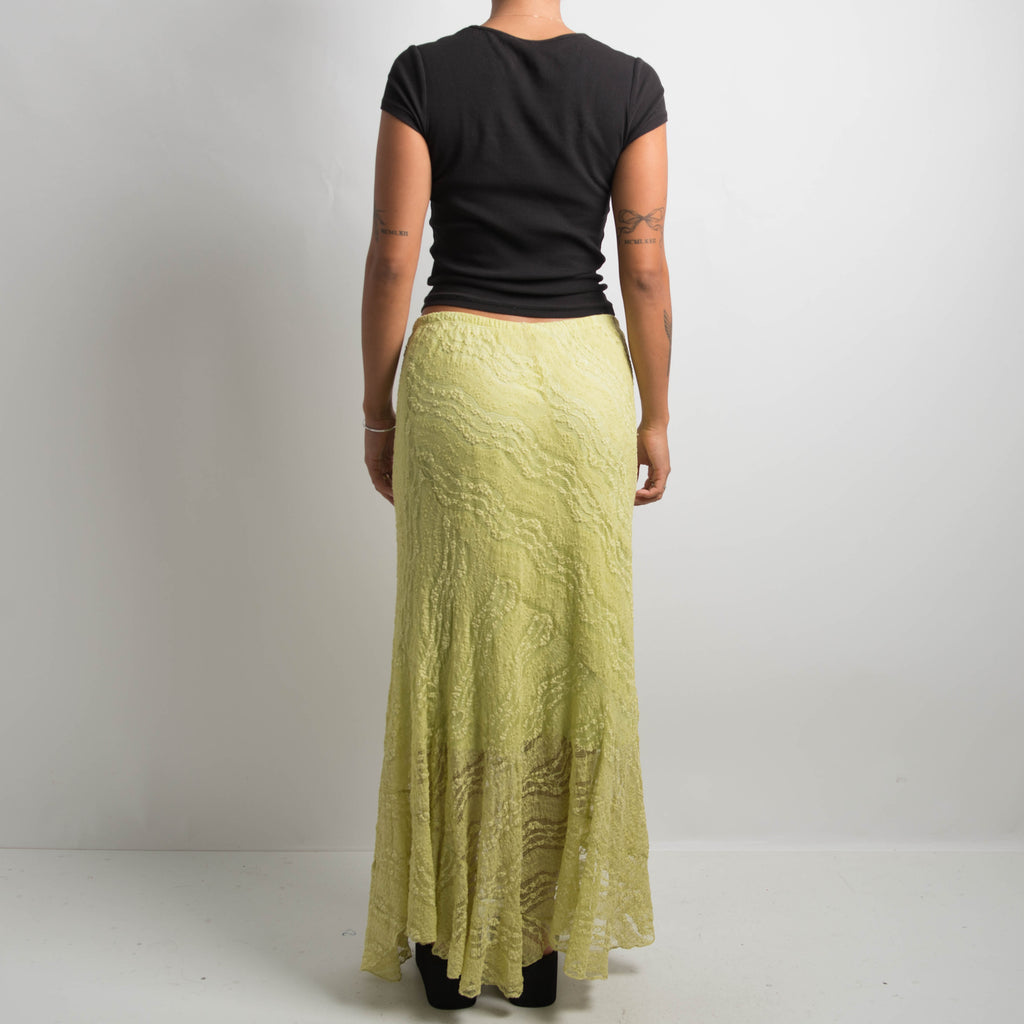CITRUS LACE MAXI SKIRT