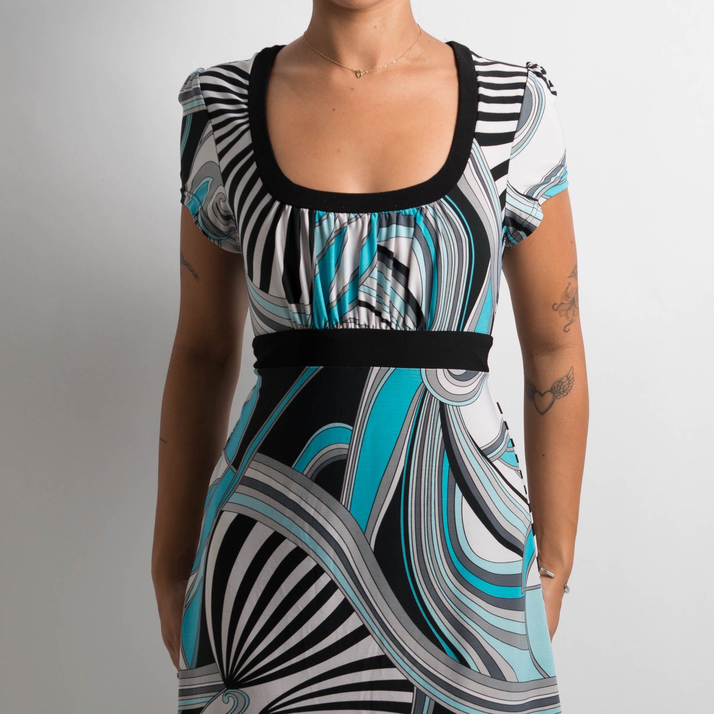 SLINKY PATTERNED DRESS
