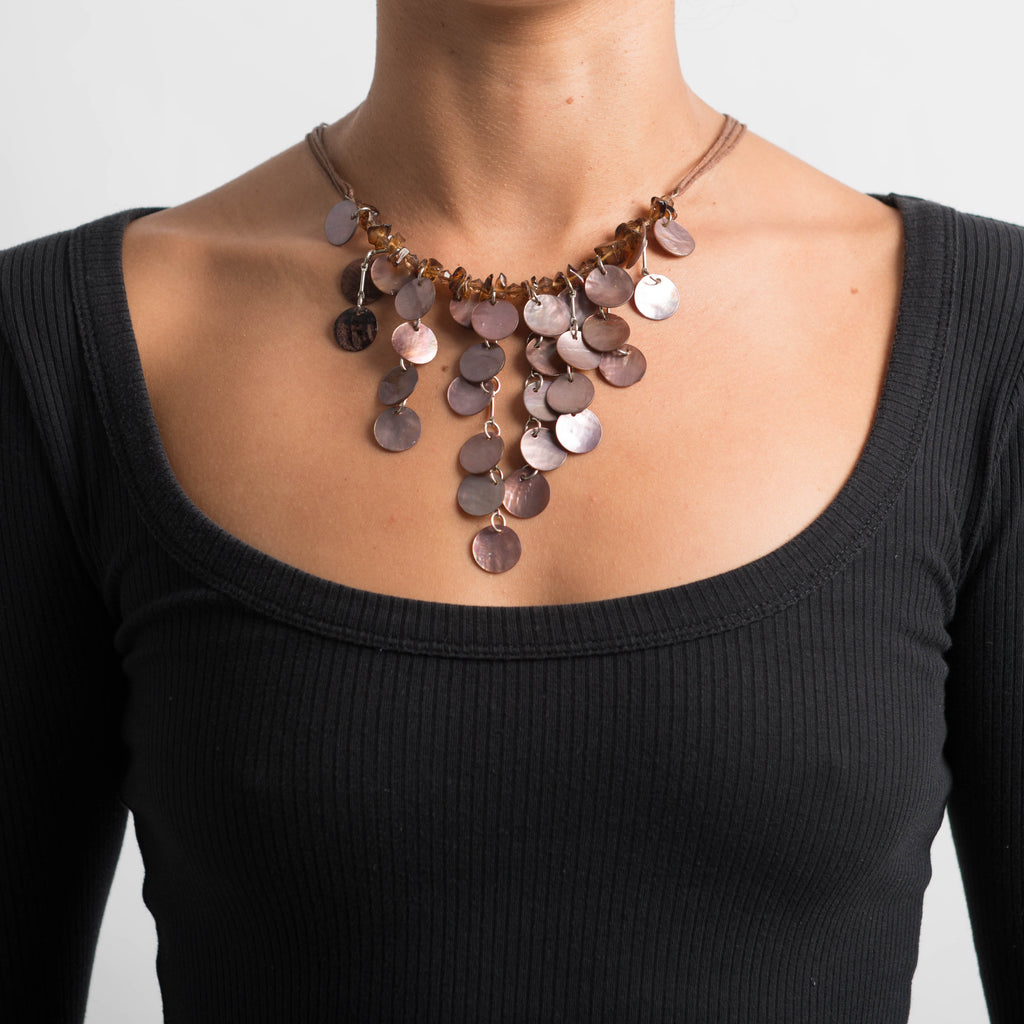 BEADED PENDANT NECKLACE