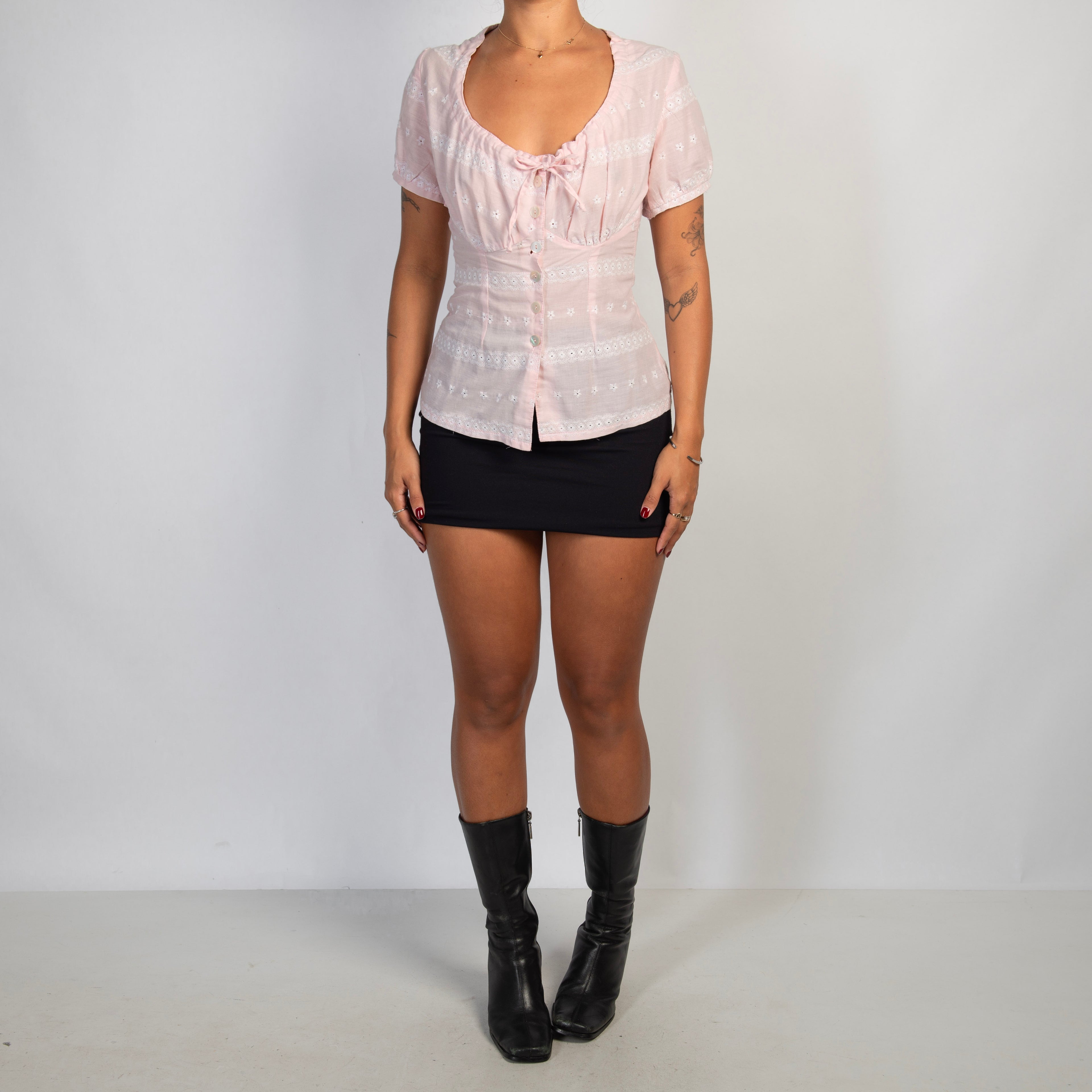 PINK MILKMAID TOP
