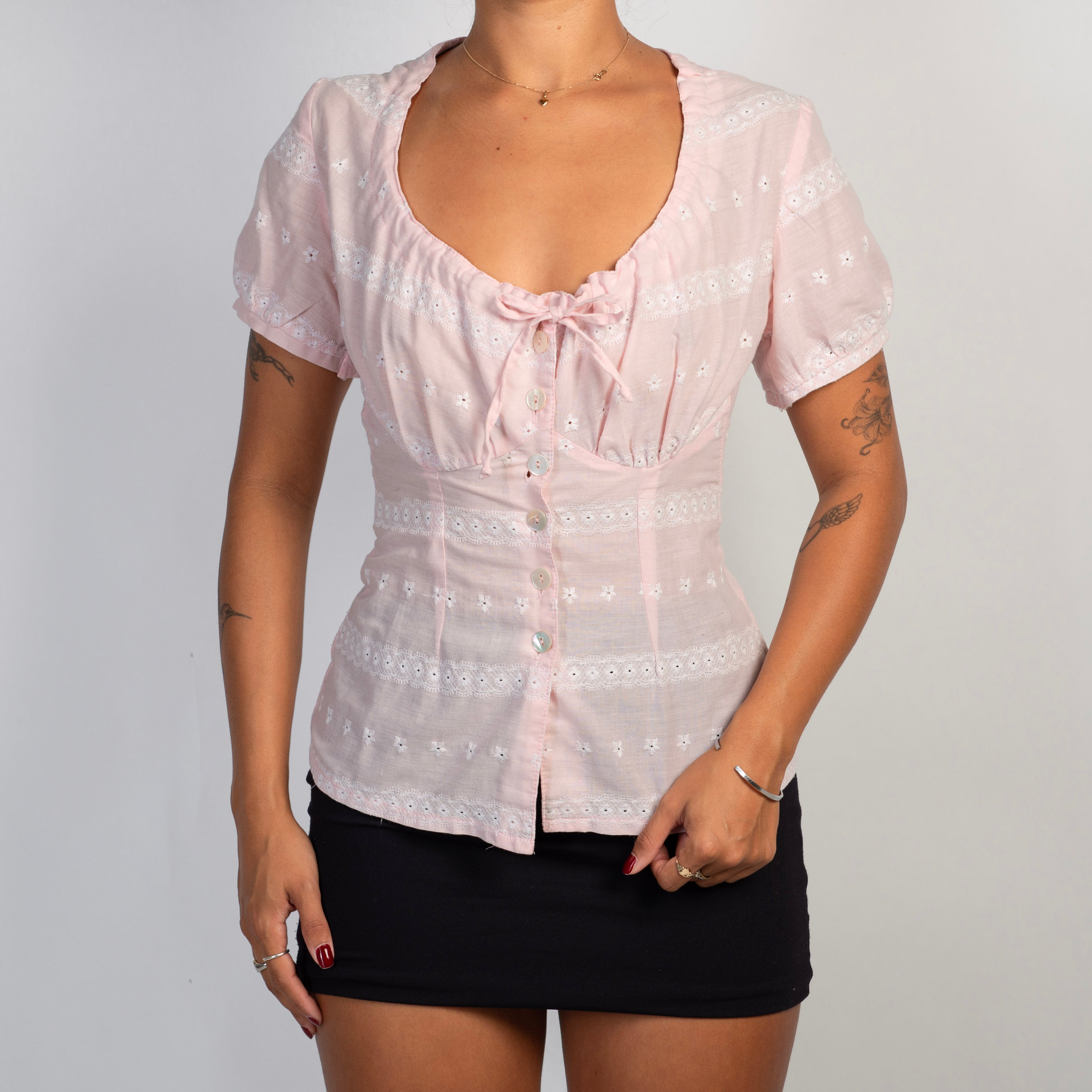 PINK MILKMAID TOP