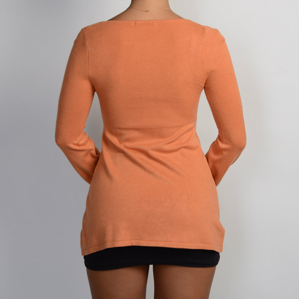 ORANGE KNIT TOP