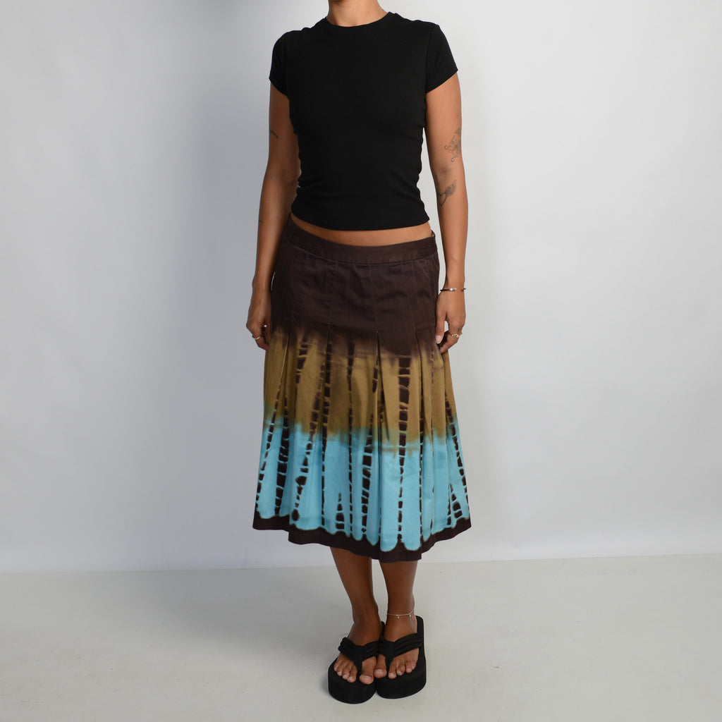 TIE DYE MIDI SKIRT