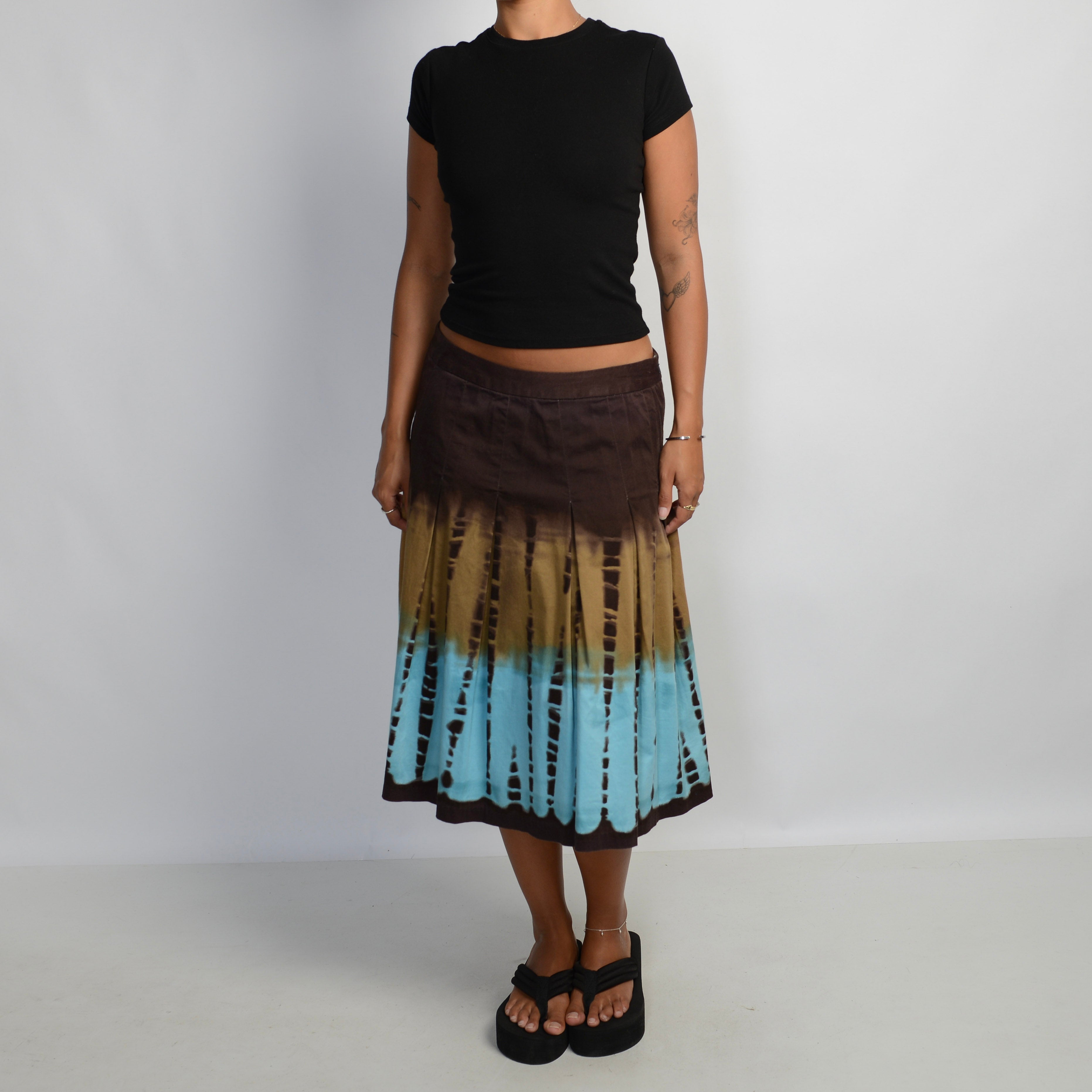 TIE DYE MIDI SKIRT