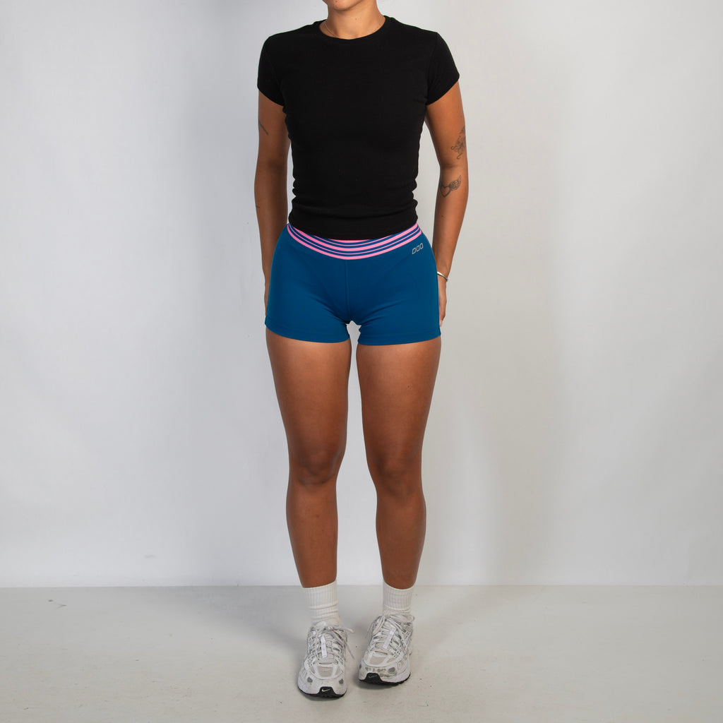 BLUE BIKE SHORTS