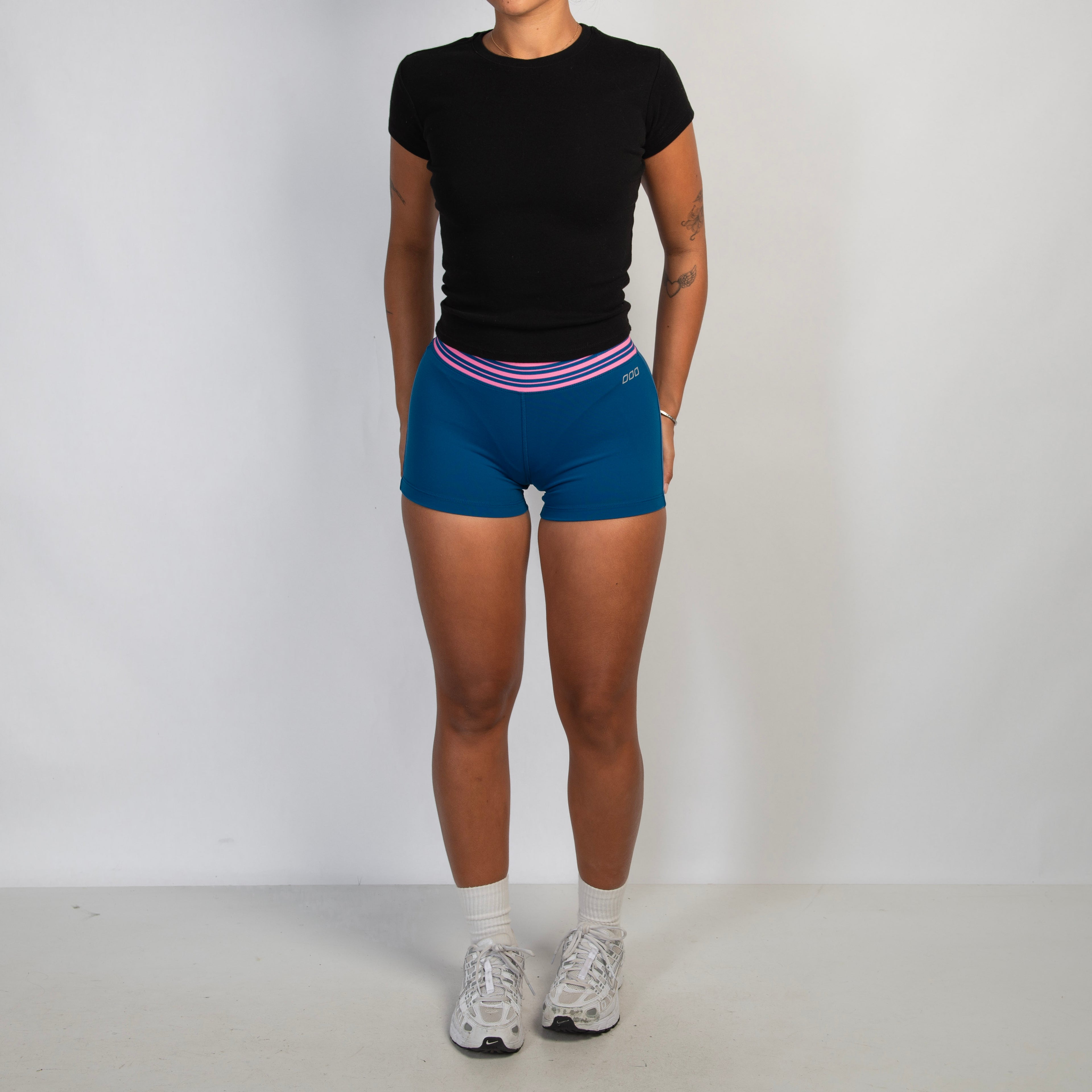BLUE BIKE SHORTS