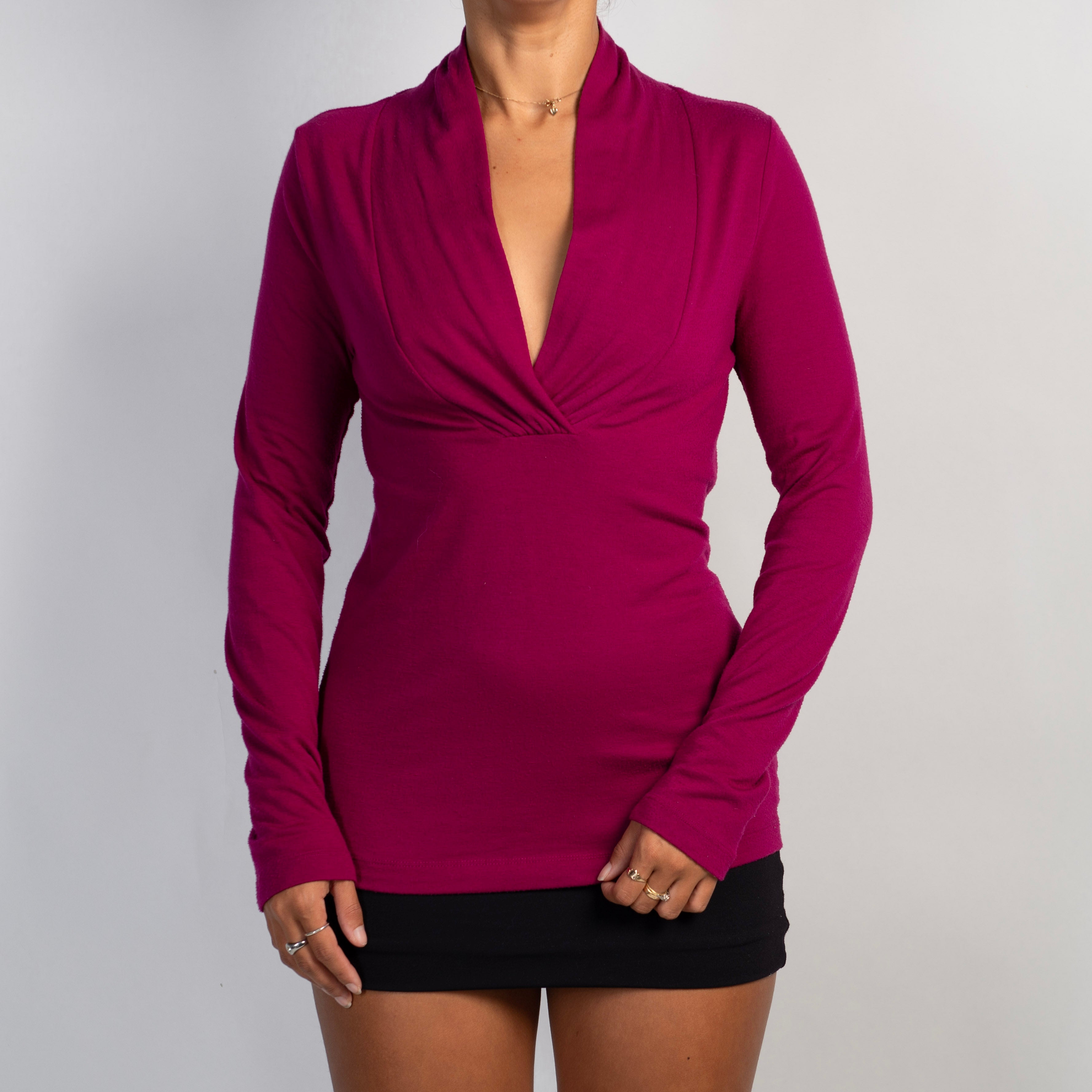 FUCHSIA LONG SLEEVE TOP