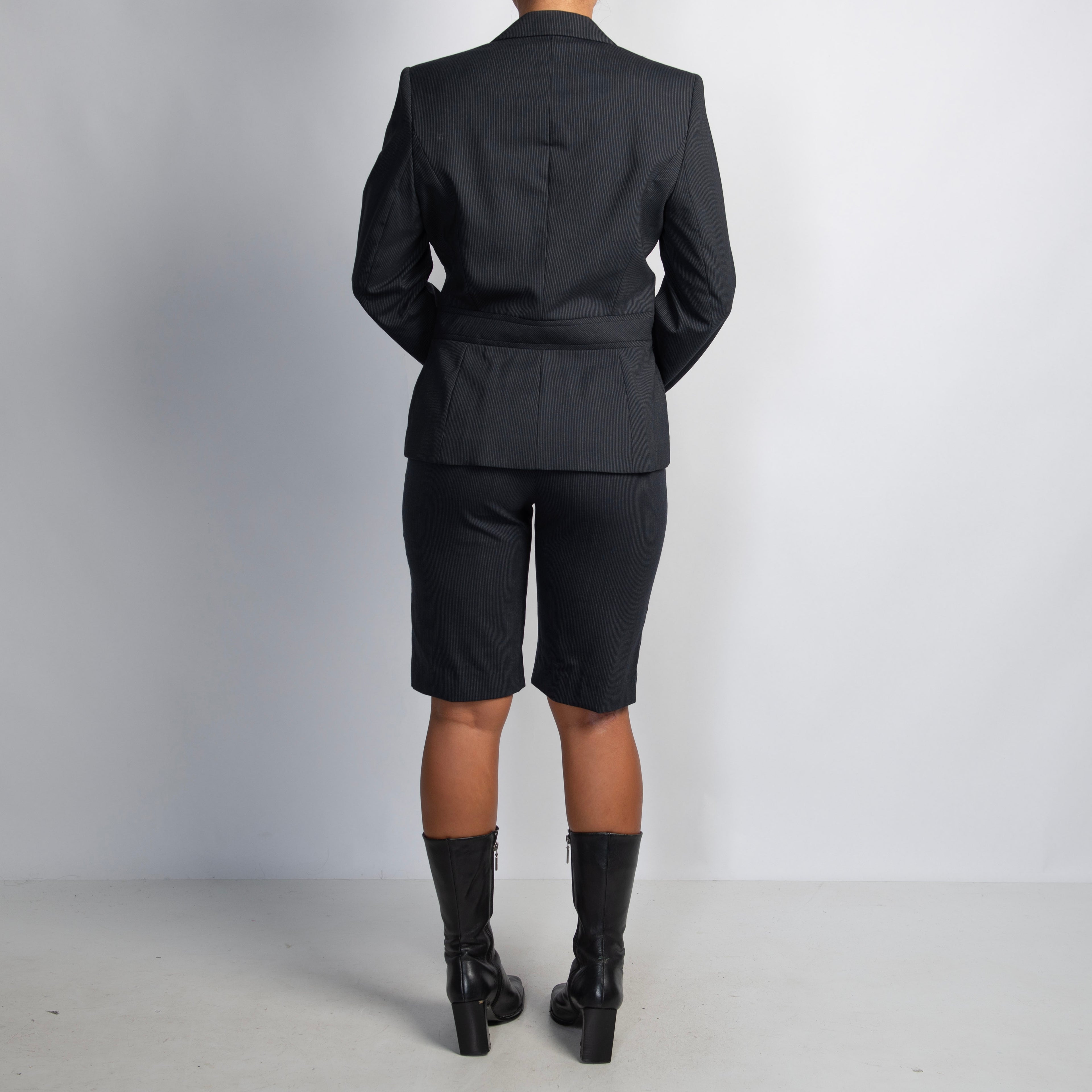 DARK NAVY STRIPE SUIT SET