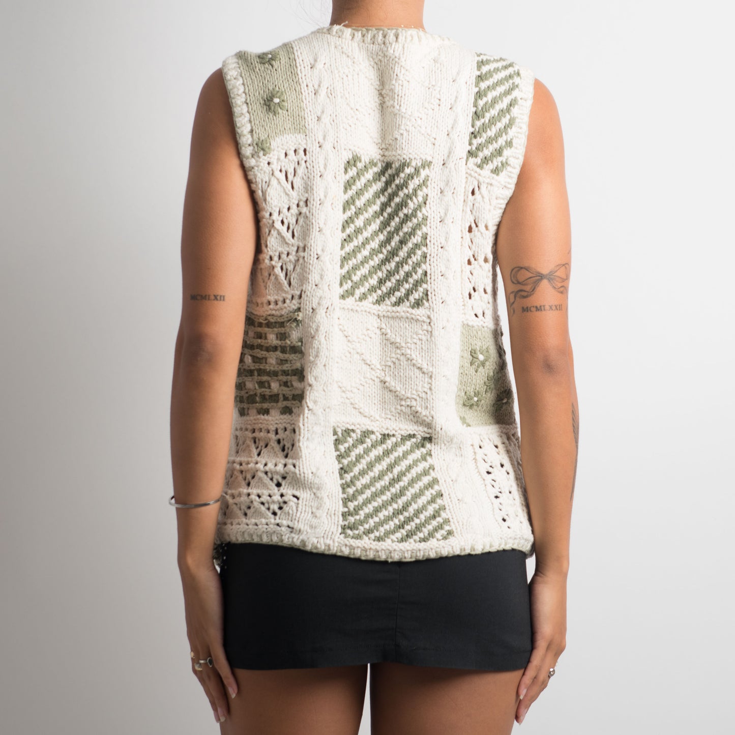 PATCHWORK KNIT VEST