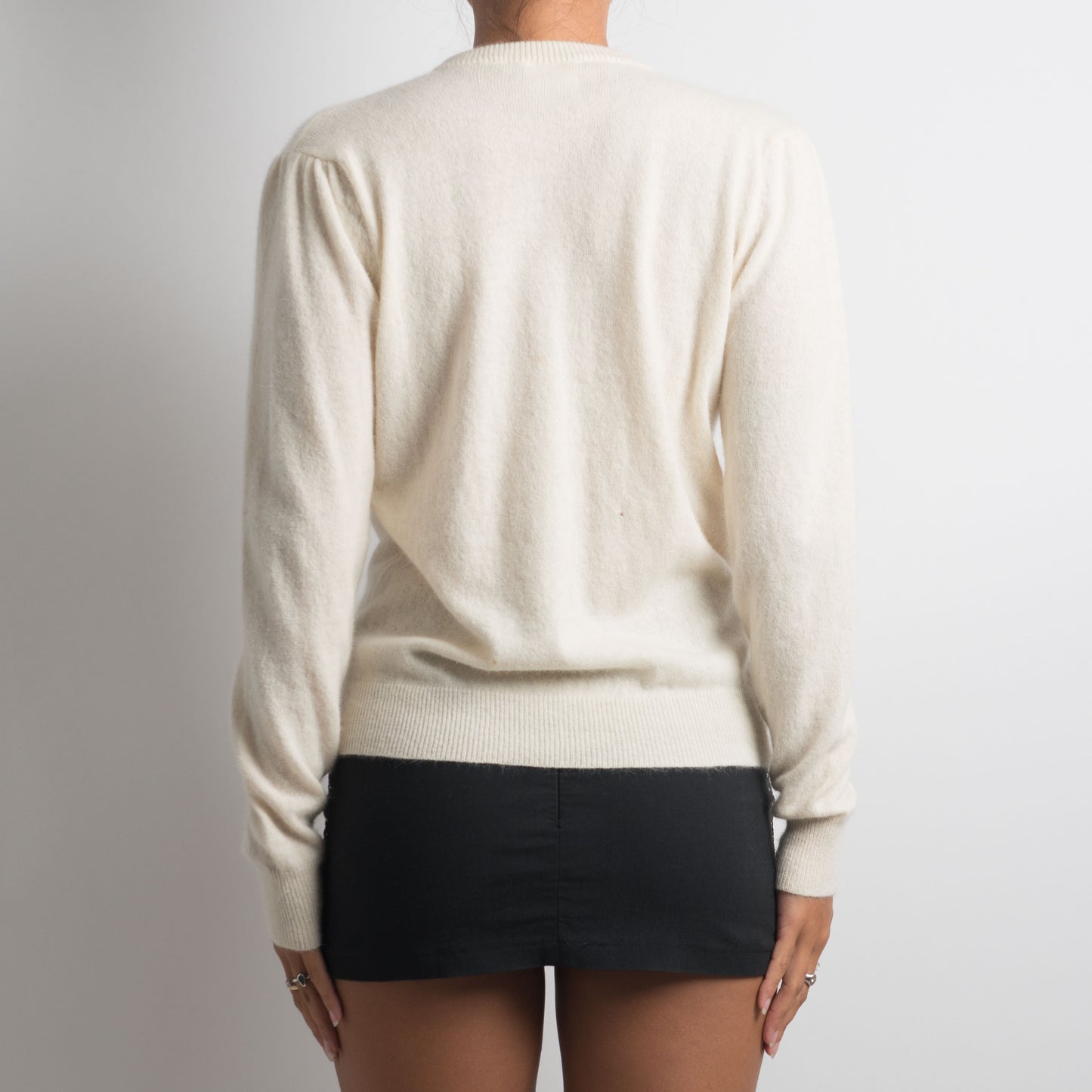 CREAM WOOL CARDIGAN