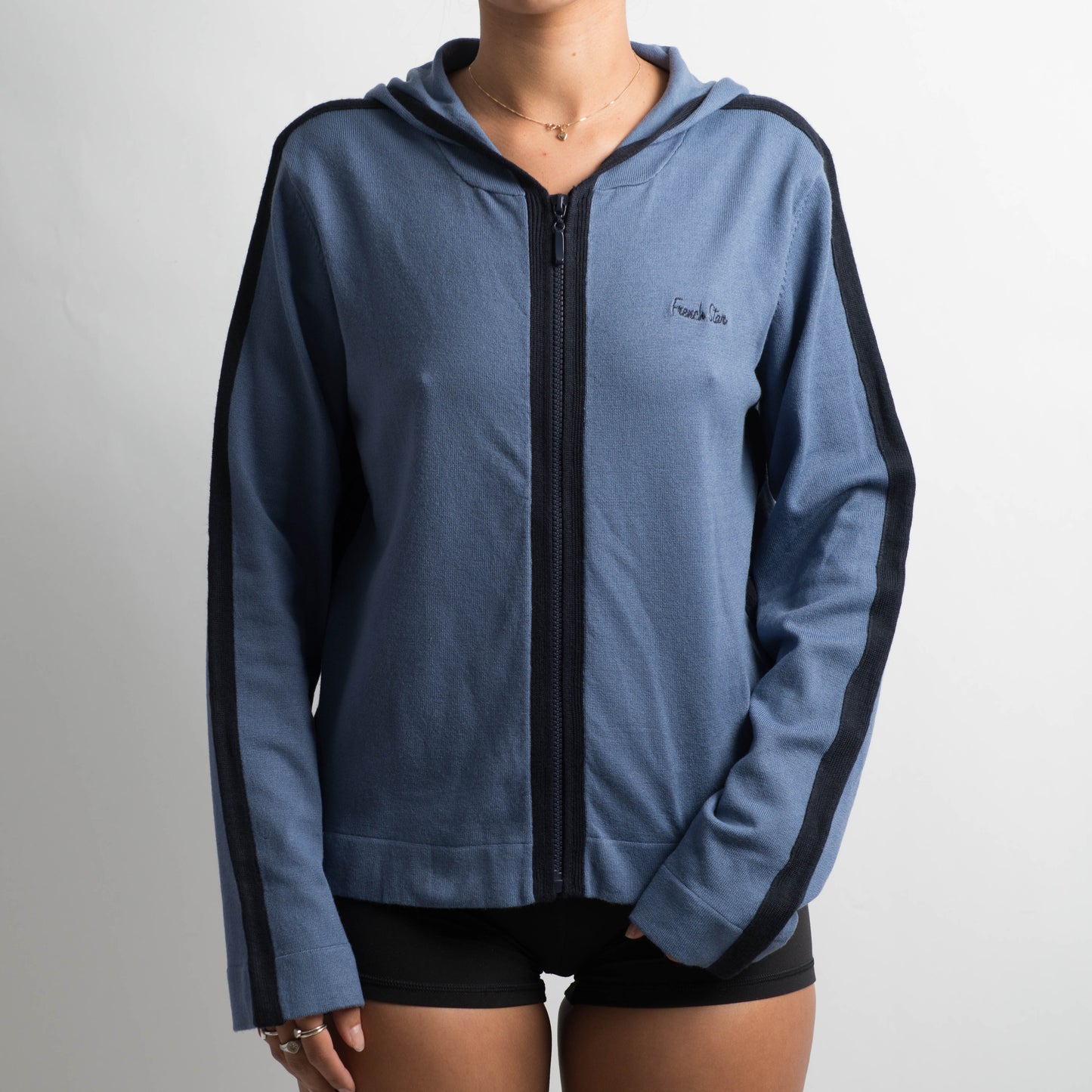 BLUE KNIT JACKET