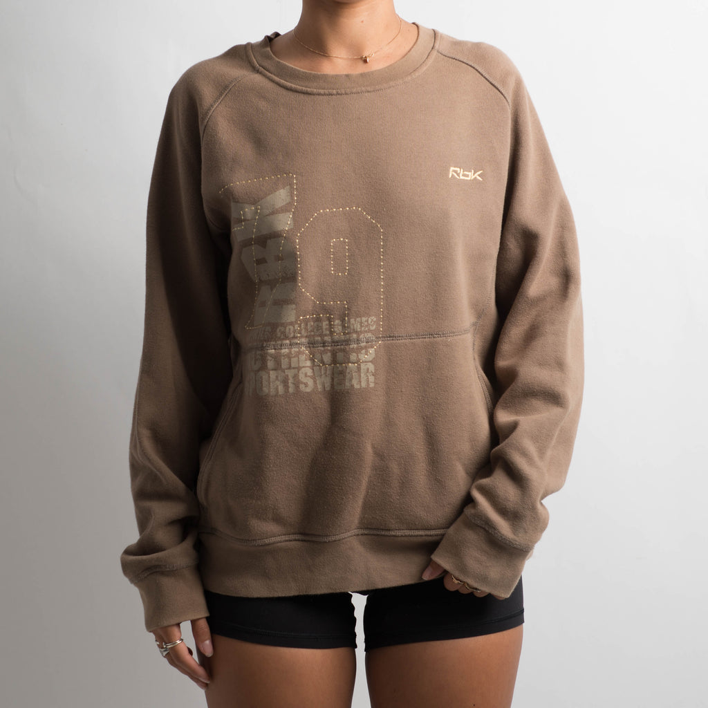 BROWN CREWNECK SWEATSHIRT