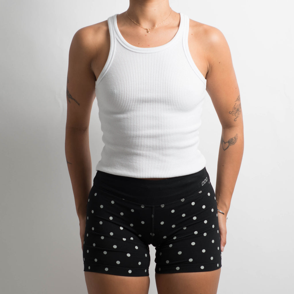 POLKA DOT MINI SHORTS