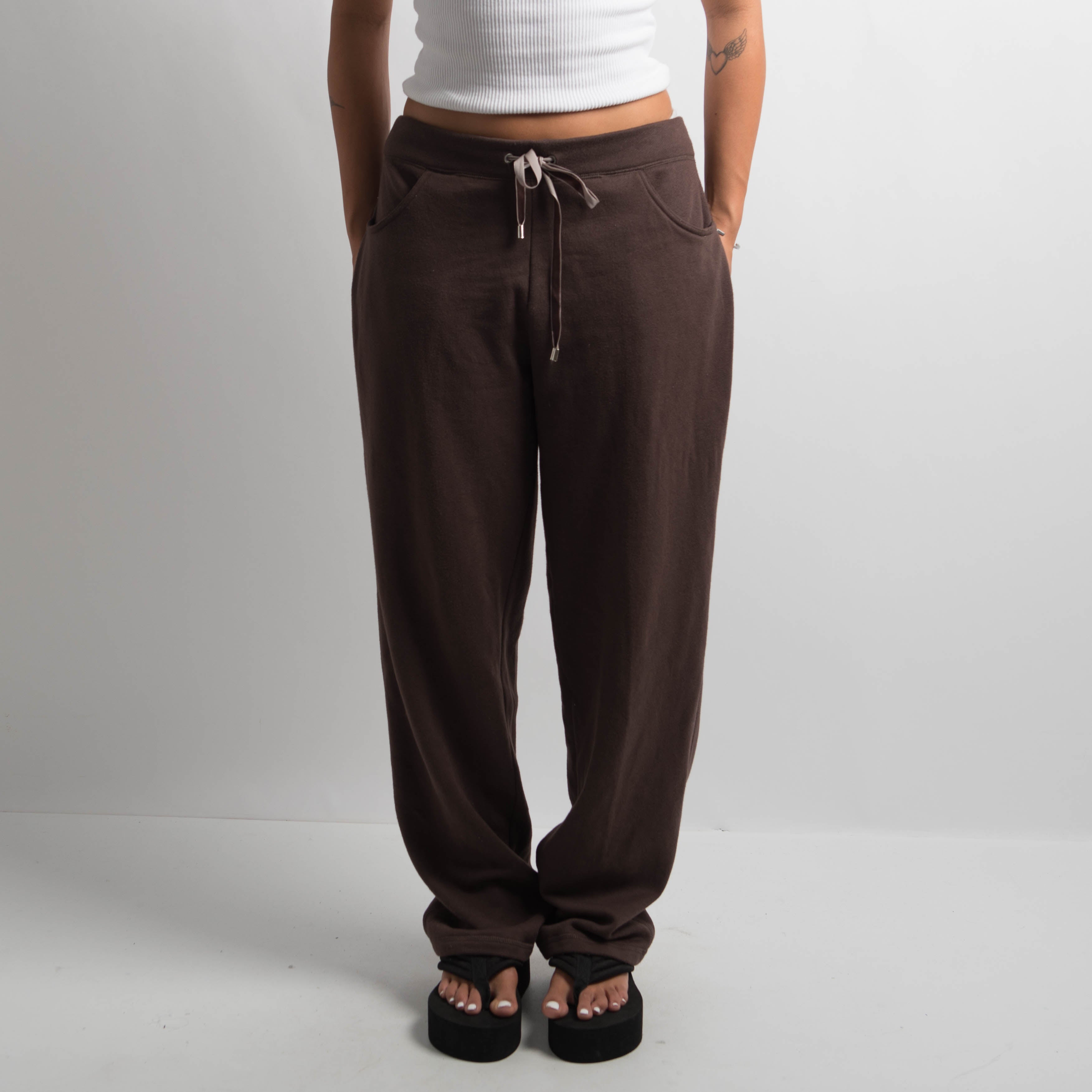 BROWN FLEECE SWEATPANTS