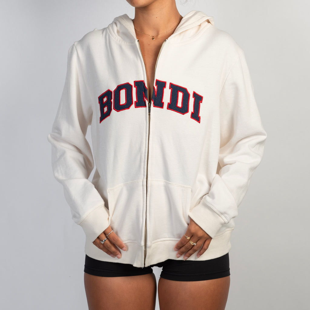 OFF WHITE ZIP HOODIE JACKET