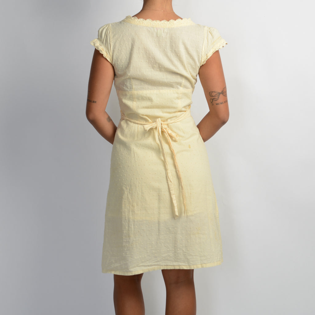 YELLOW TEXTURE DRESS