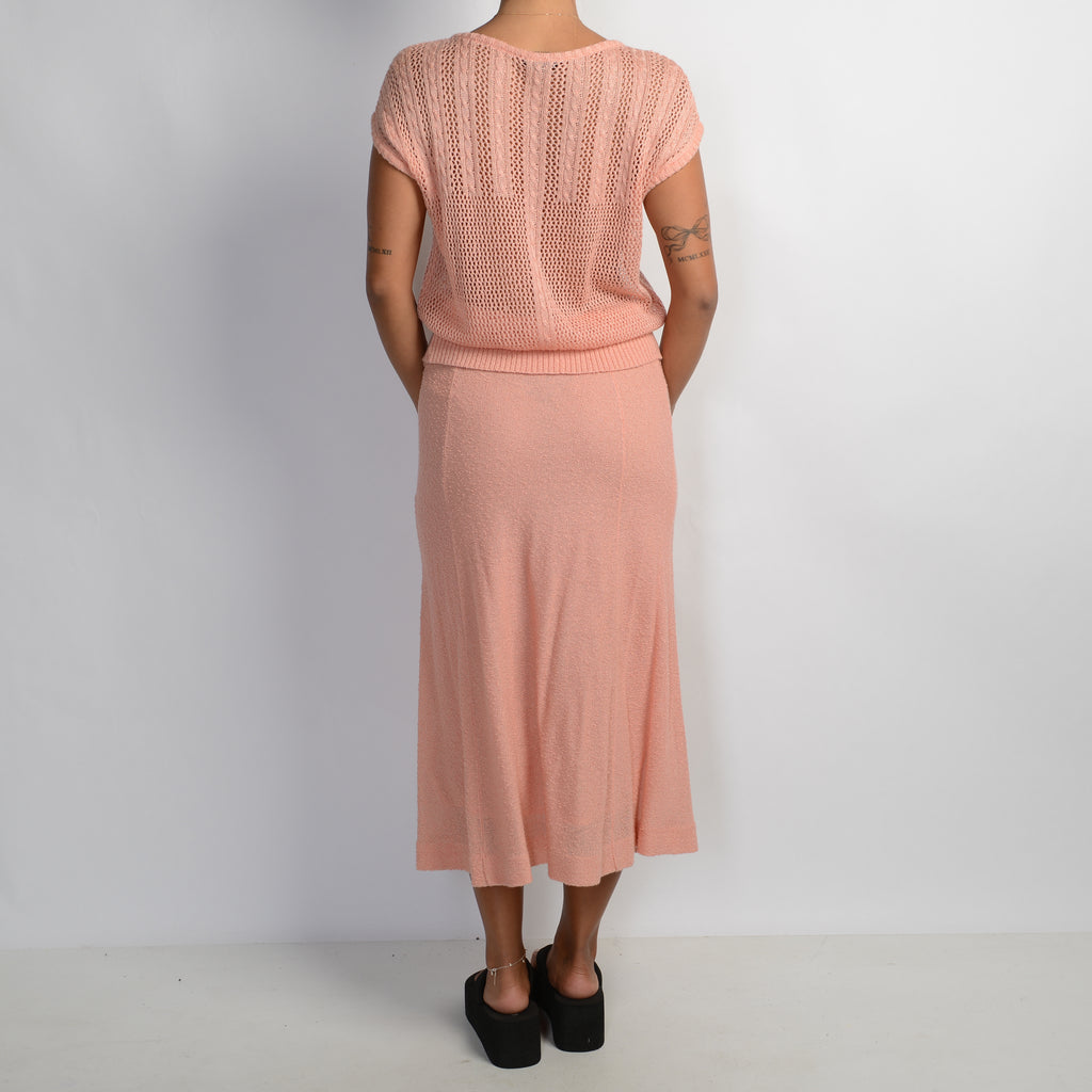 PEACH KNIT SET