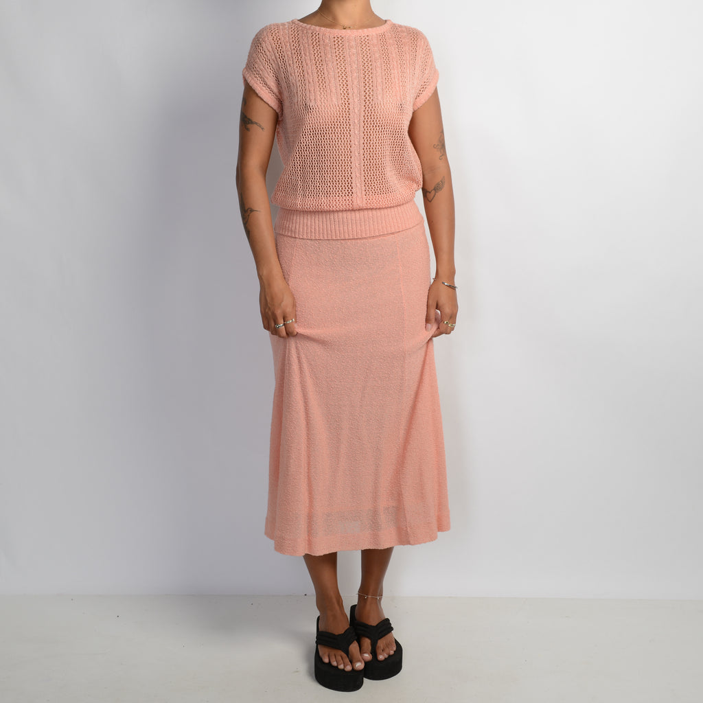 PEACH KNIT SET