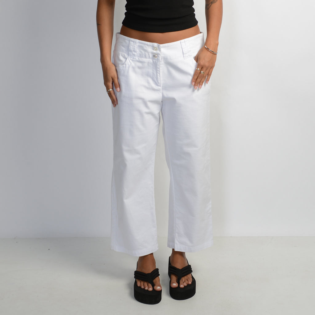 WHITE COTTON TROUSERS