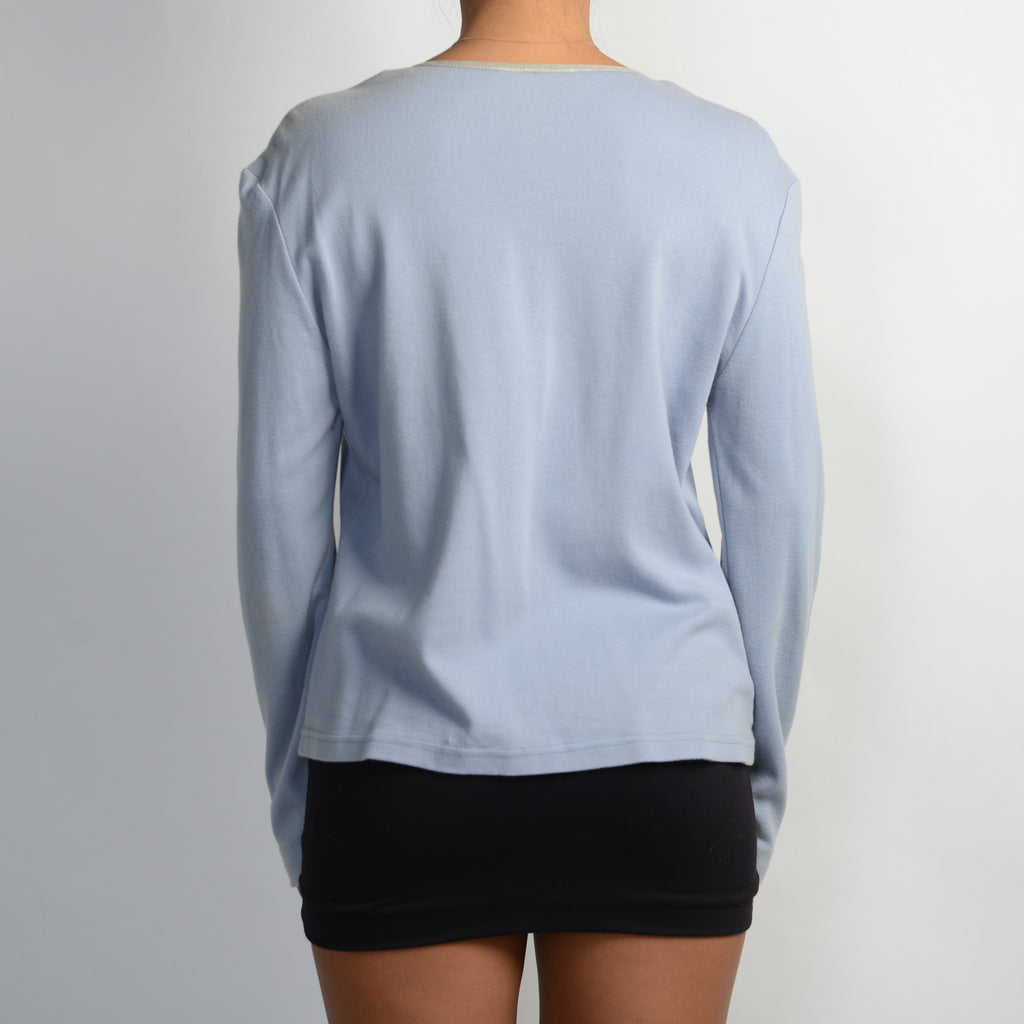 BLUE FLORAL CARDIGAN