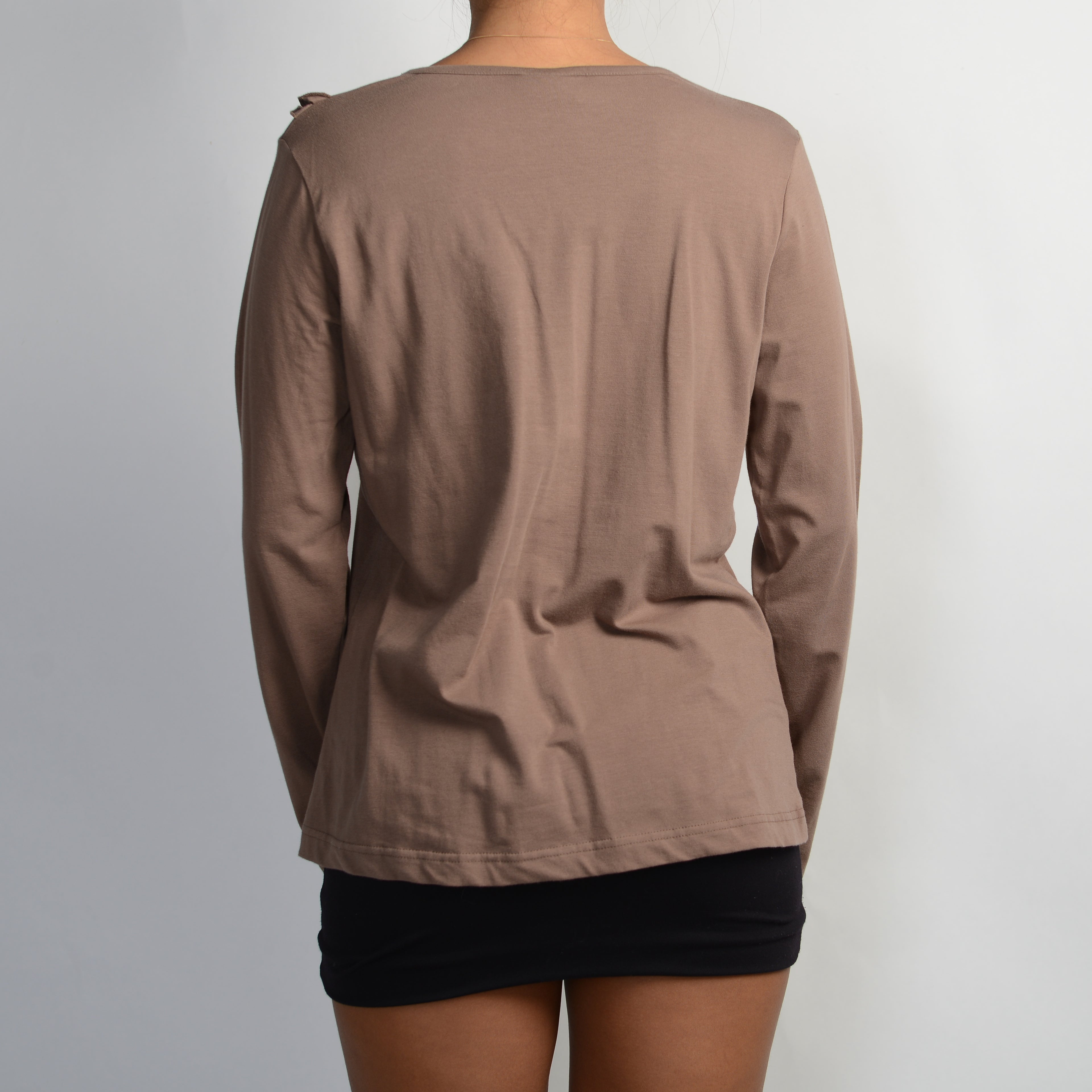 BROWN LONG SLEEVE TOP