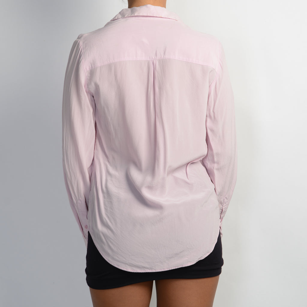 PINK SILK BLOUSE