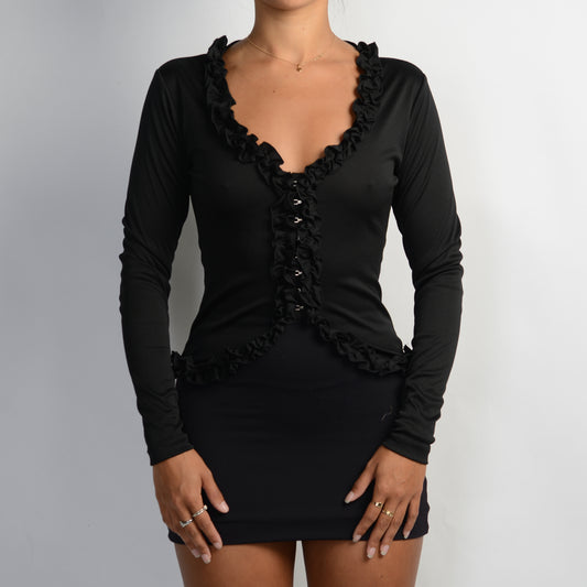 BLACK HOOK & EYE TOP