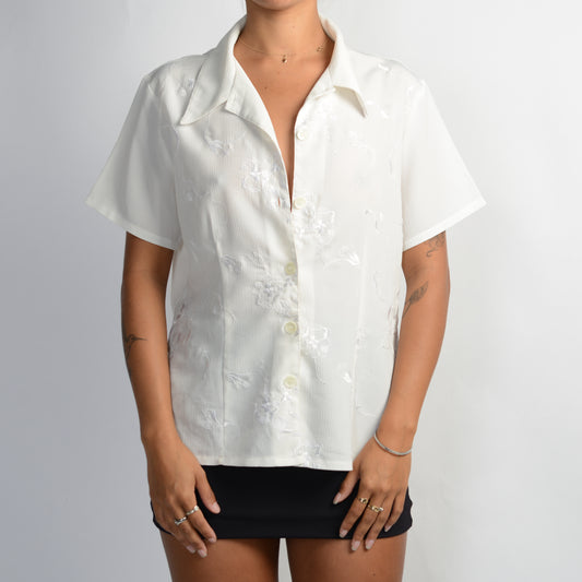 SHEER WHITE BLOUSE