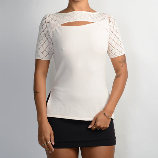 PALE PINK CUT OUT TOP