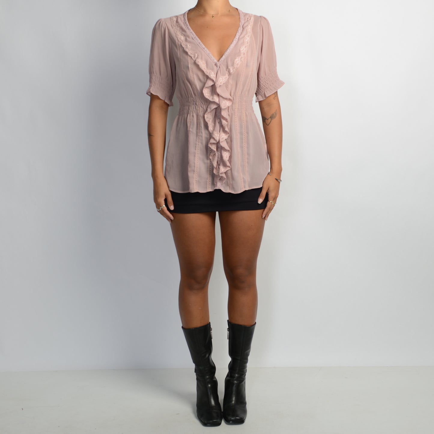 SHEER PINK BLOUSE