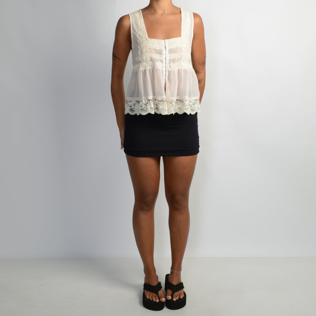 SHEER BABYDOLL TOP