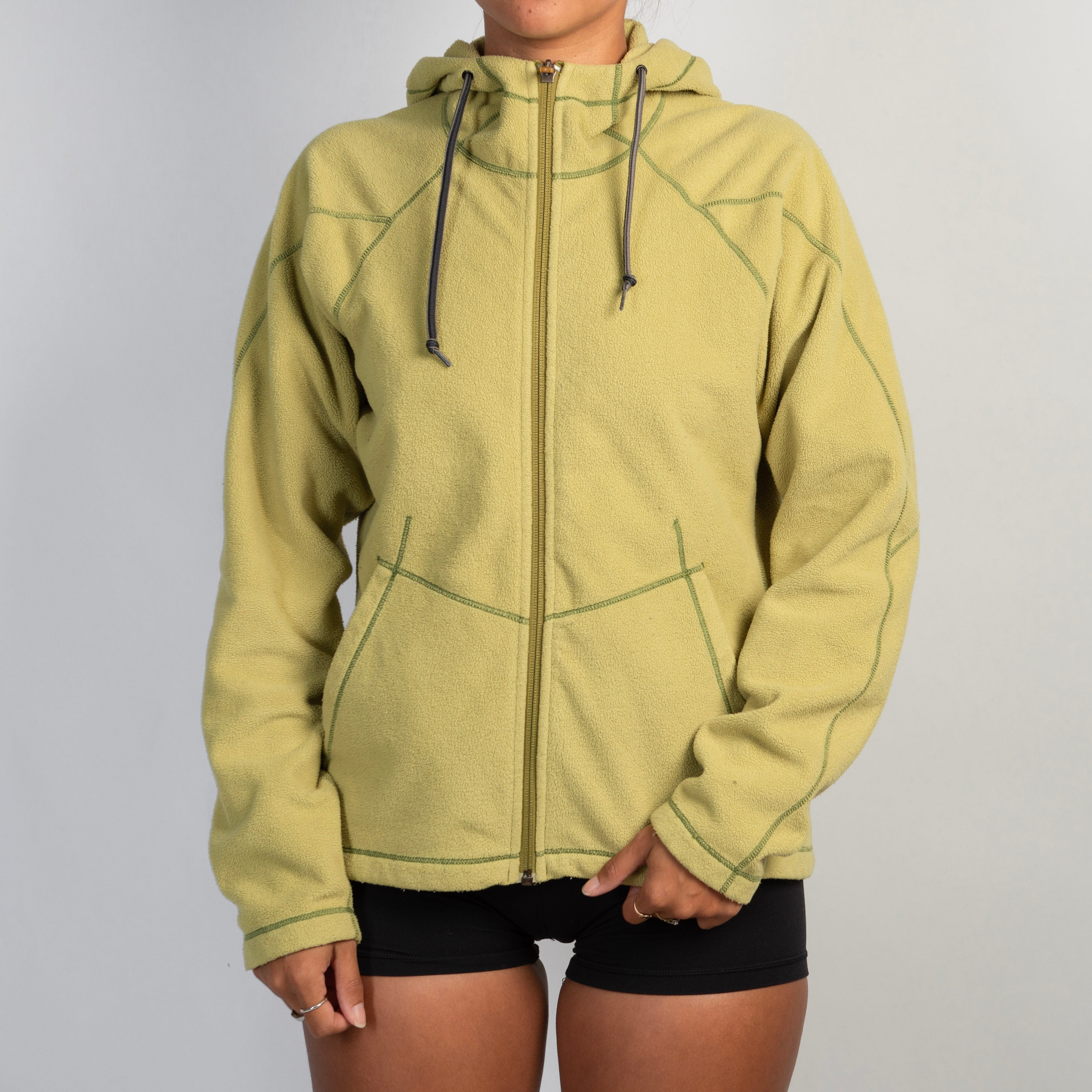 LIME FLEECE ZIP JACKET