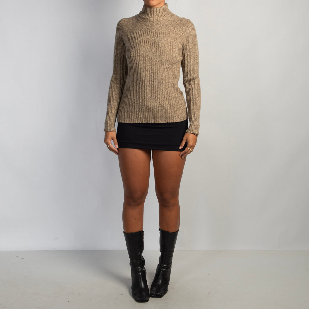 BROWN MARLE LONG SLEEVE TOP