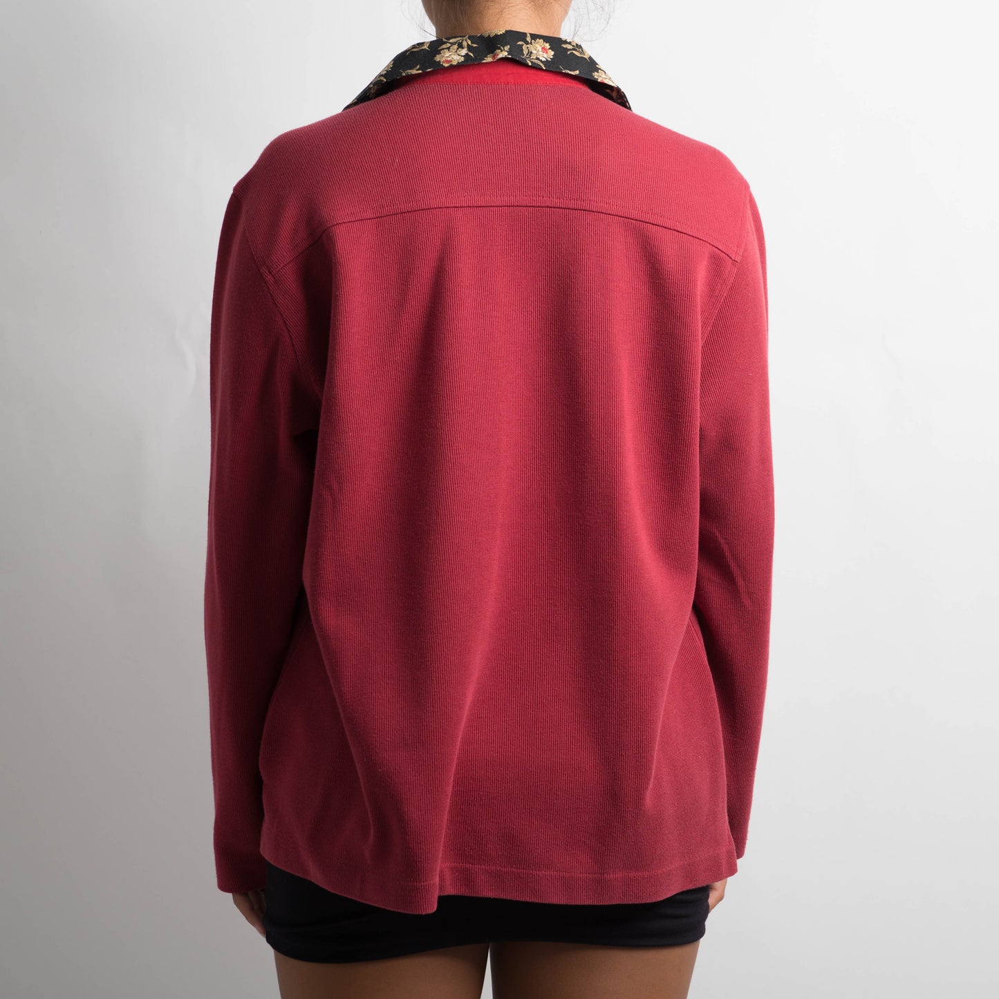 PATTERN TRIM LONG SLEEVE TOP