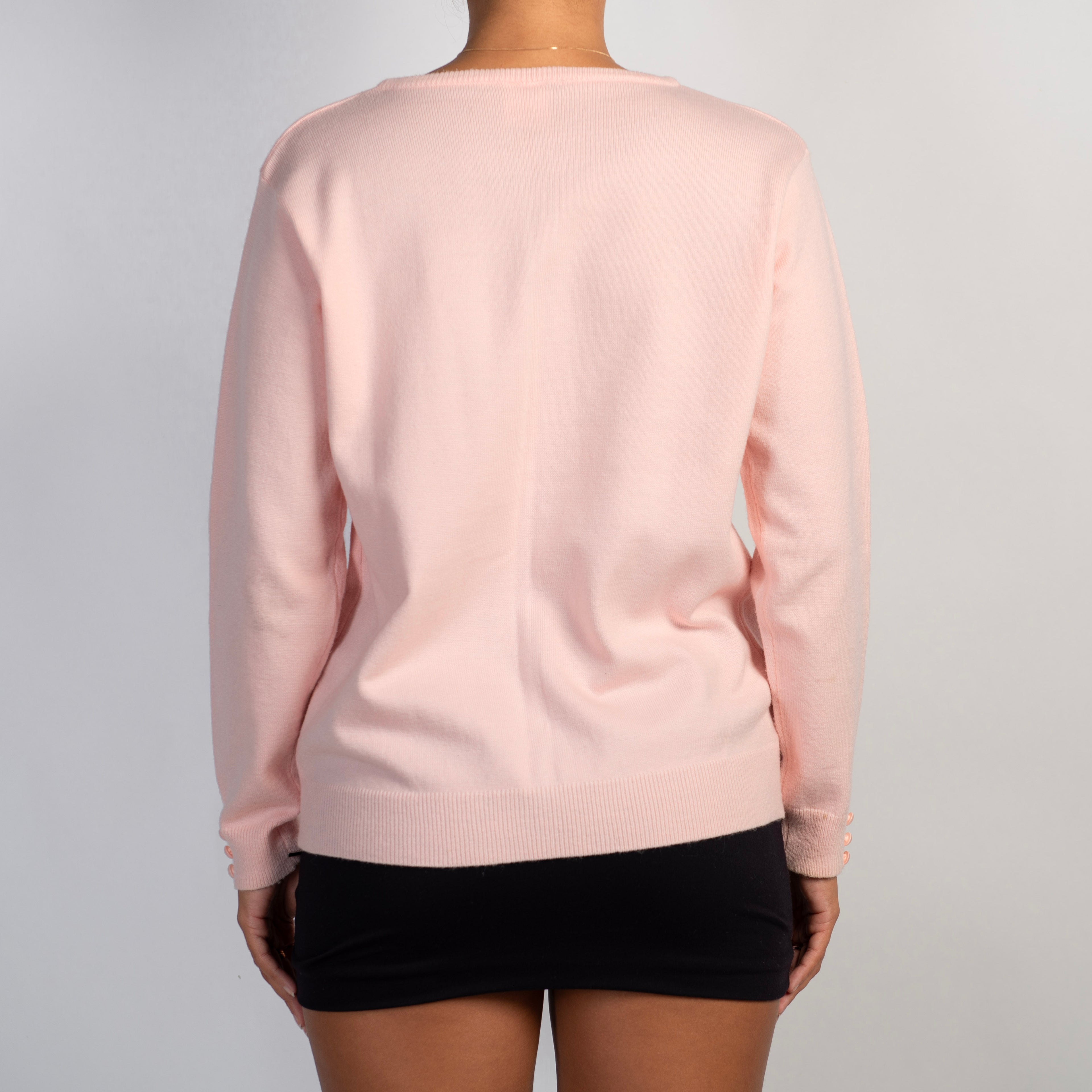 BABY PINK KNIT CARDIGAN