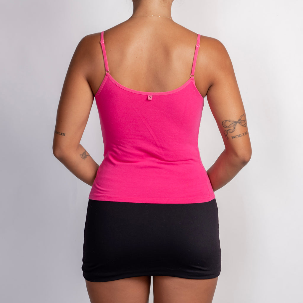 HOT PINK COTTON CAMISOLE