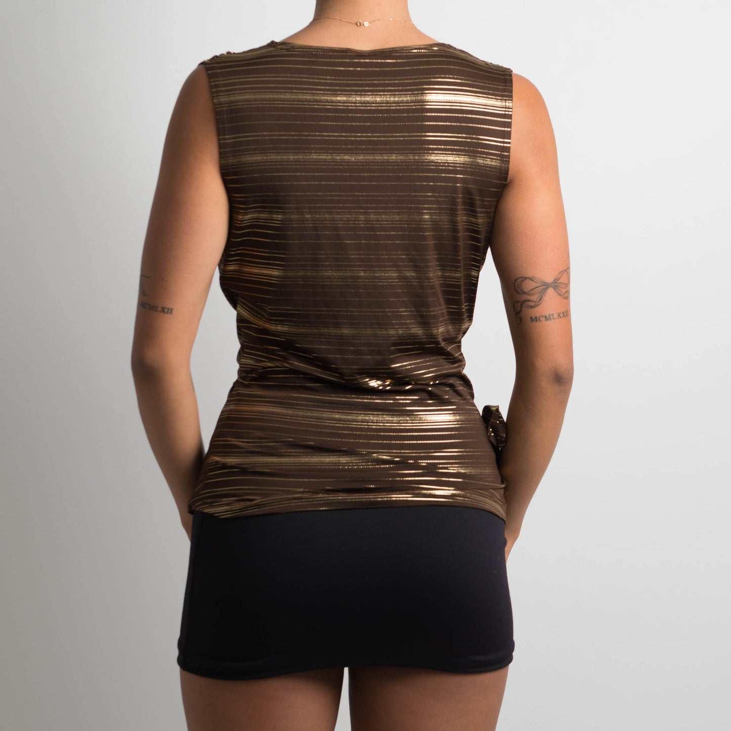 BROWN SLINKY TOP