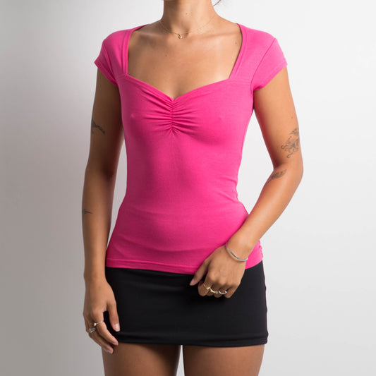 HOT PINK SWEETHEART TOP