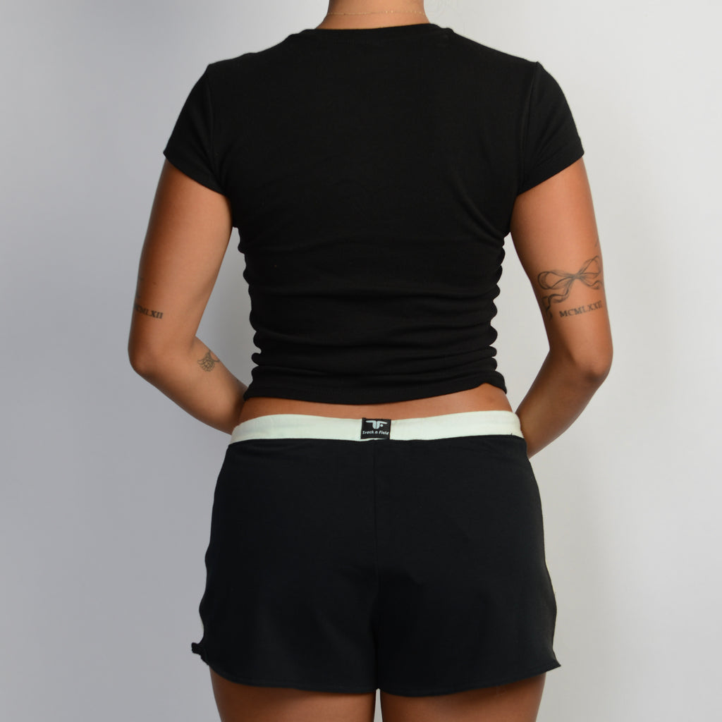 CONTRAST DRAWSTRING SHORTS