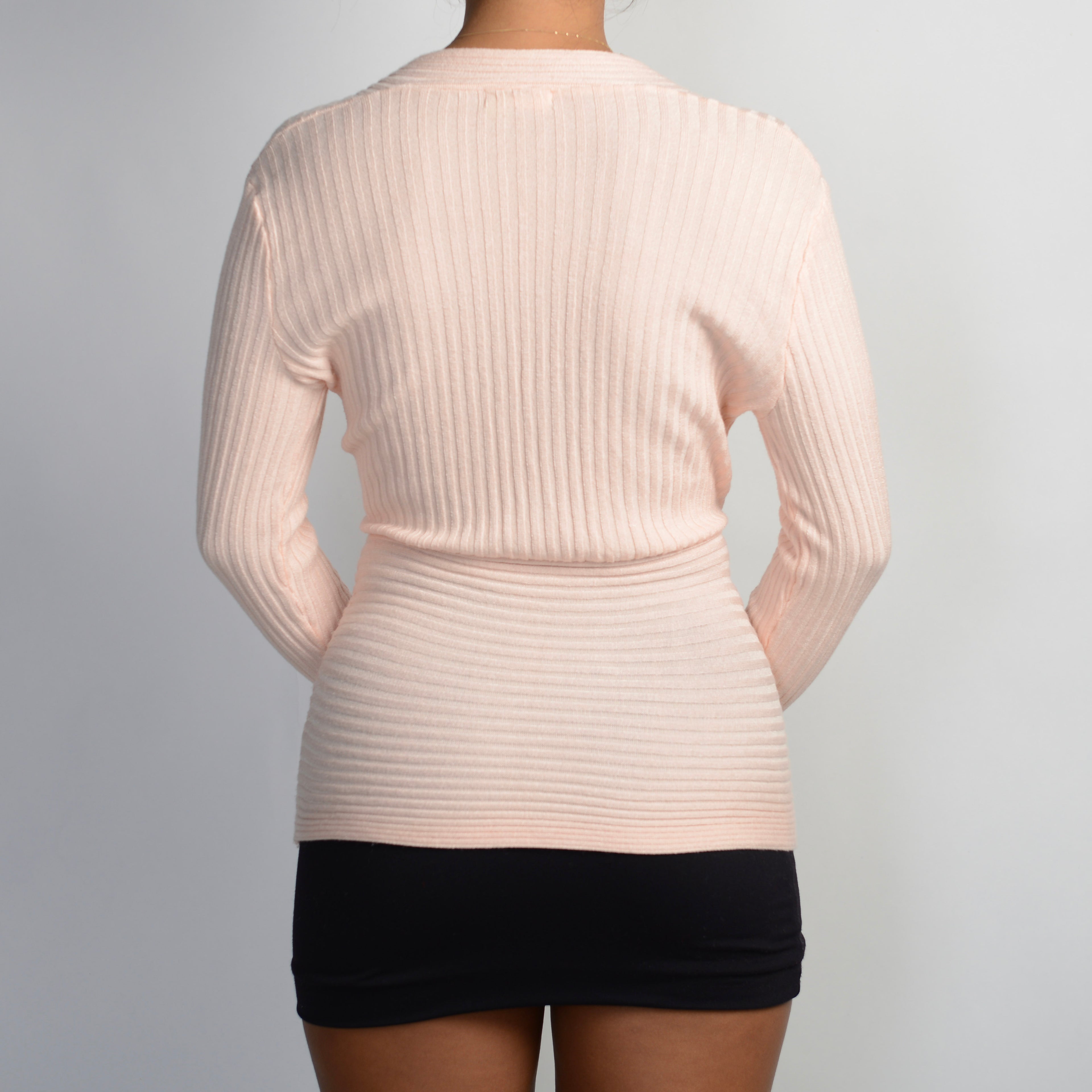 PALE PINK RIBBED TOP