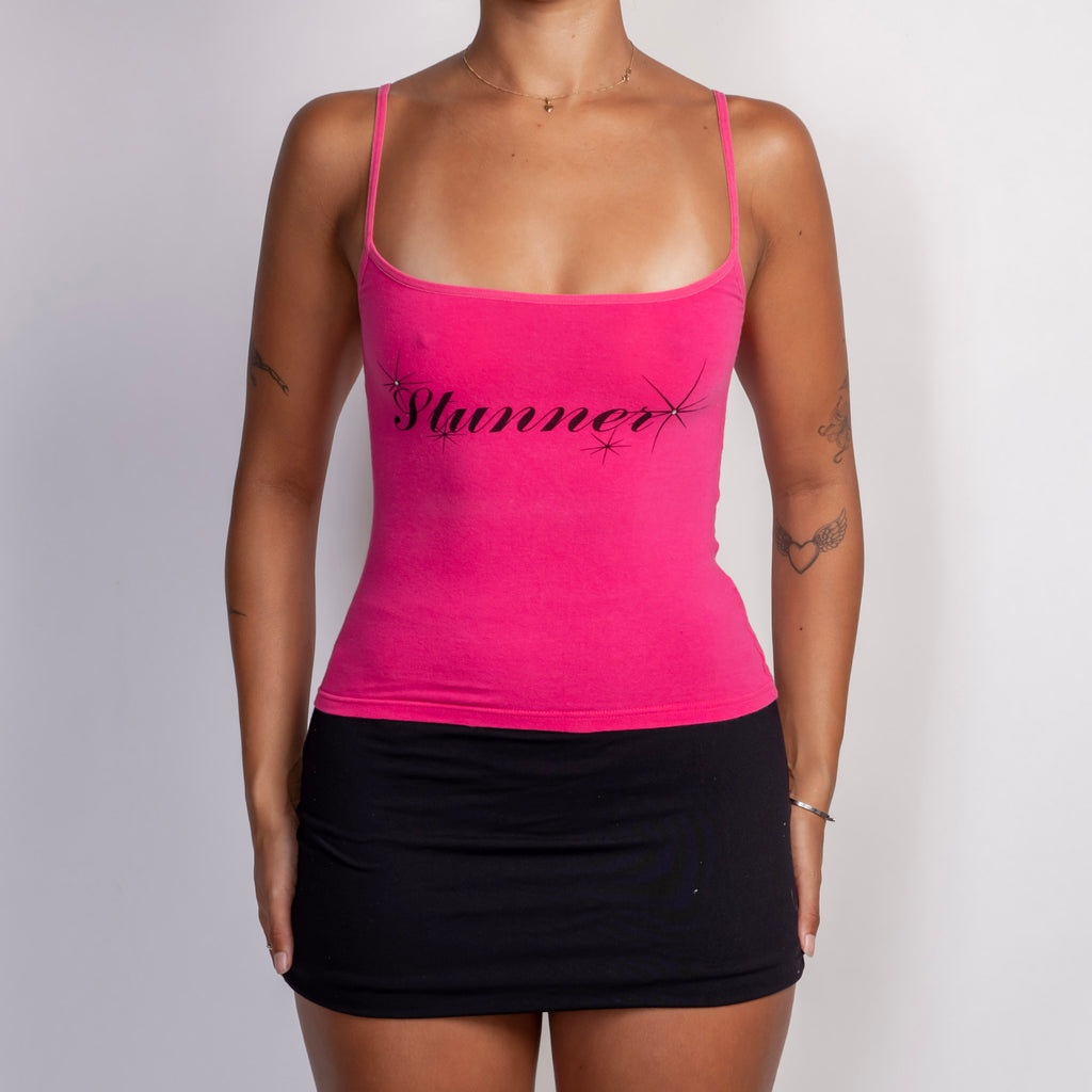 HOT PINK COTTON CAMISOLE