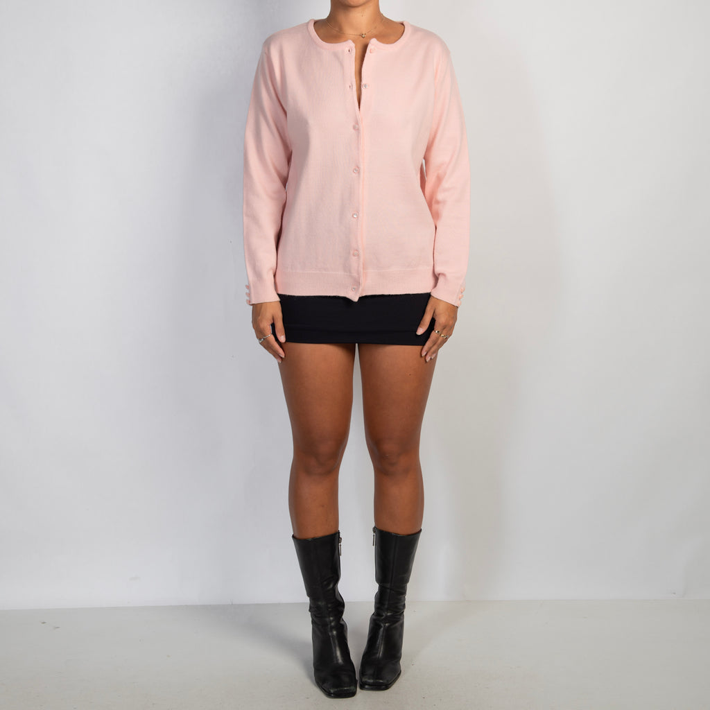 BABY PINK KNIT CARDIGAN
