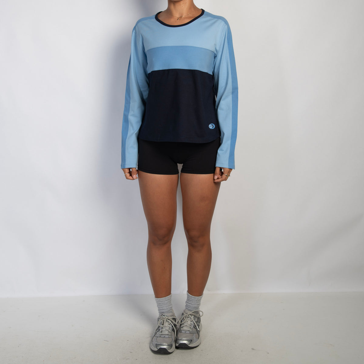 BLUE COTTON PANEL TOP