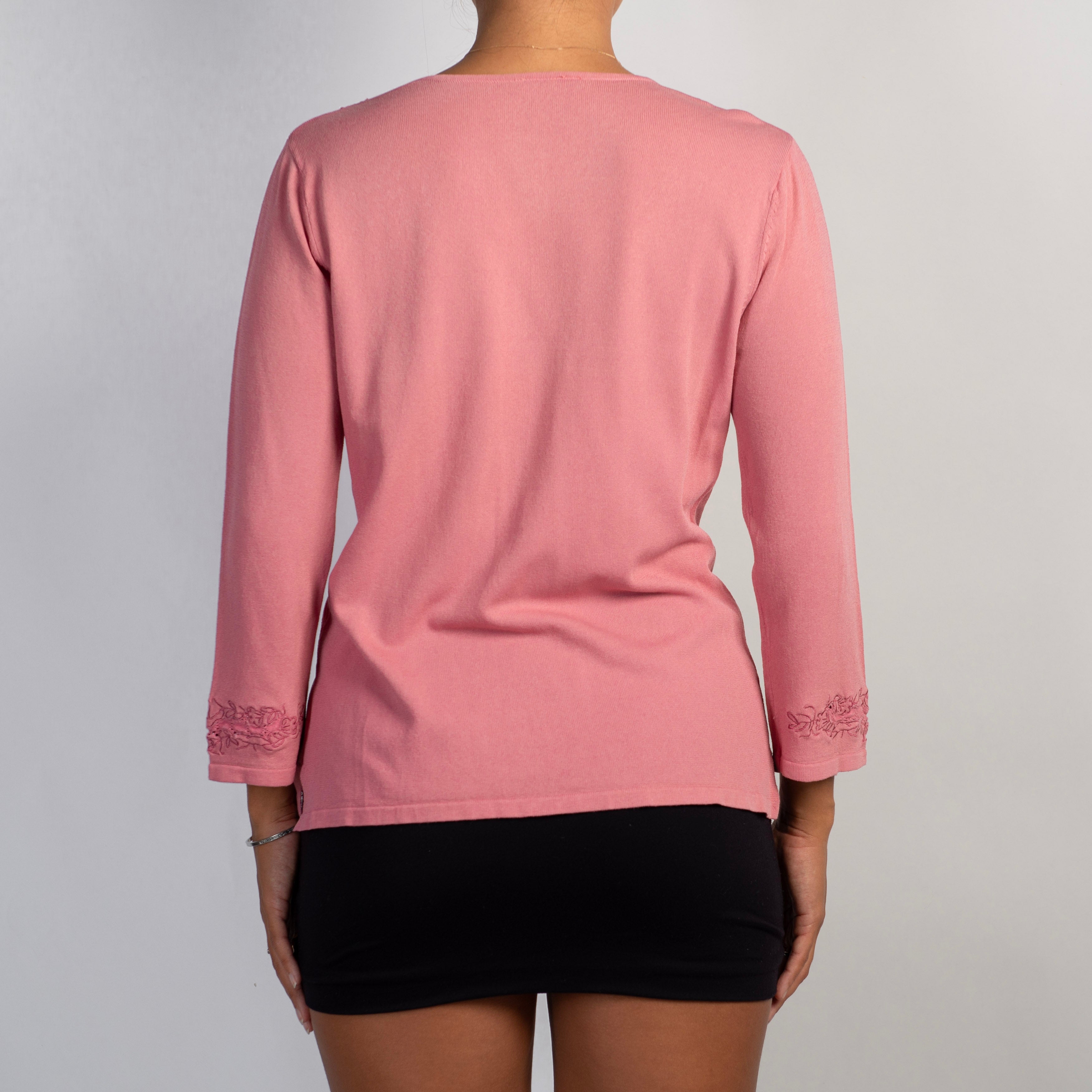 PINK 3/4 SLEEVE TOP
